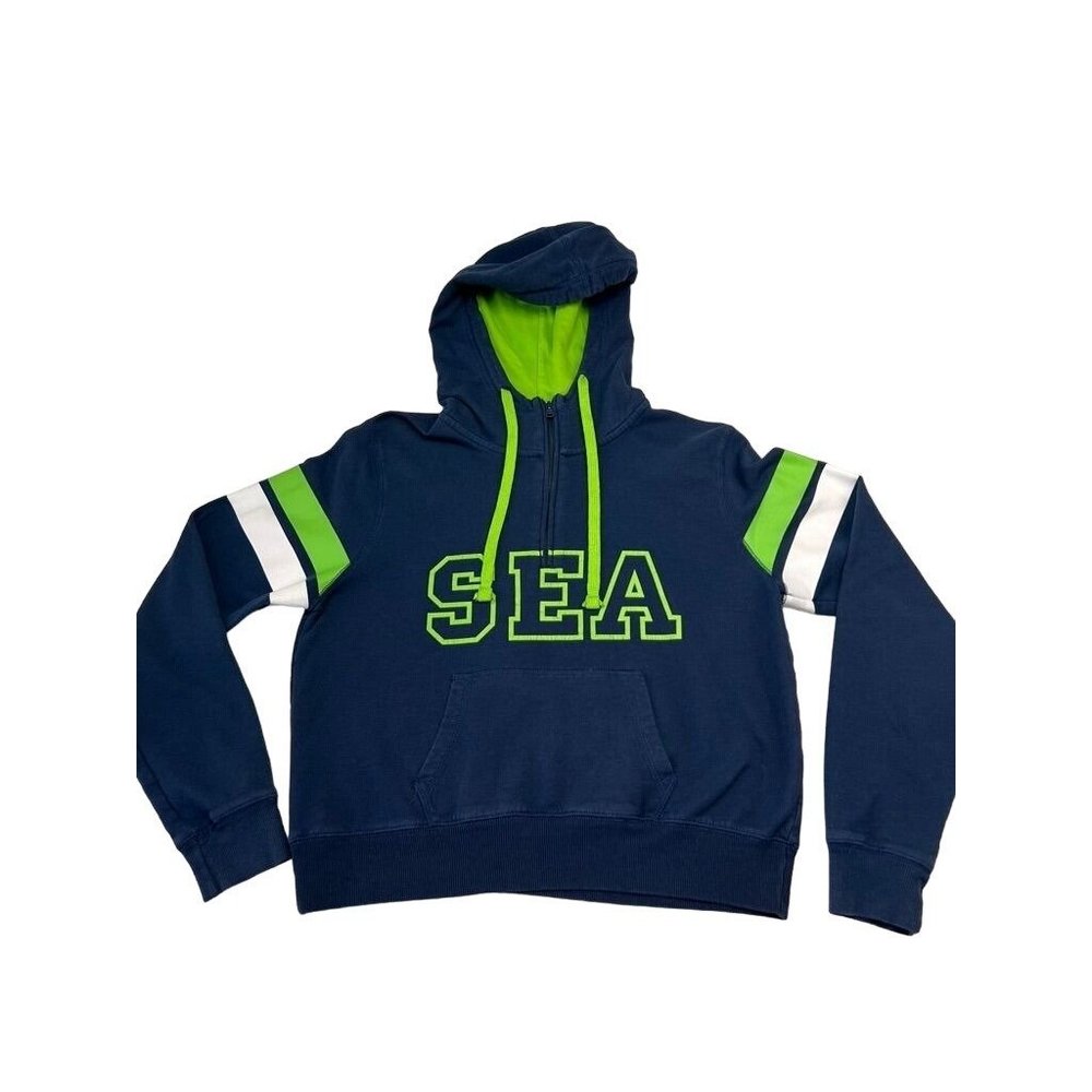 Seattle Seahawks Team Lady 12 Sweatshirt Hoodie Long Sleeve Unisex Kids Small